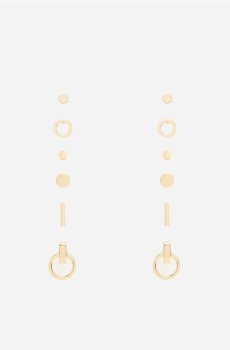 Reserved - EARRINGS - золотий - 729IL-GLD