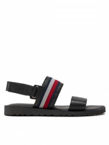 Tommy Hilfiger Босоніжки Core Hilfiger Lth Strappy Sandal FM0FM05009 Чорний Tommy Hilfiger Босоніжки Core Hilfiger Lth Strappy Sandal FM0FM05009 Чорний