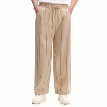 Cropp - Штани в смужку - бежевий