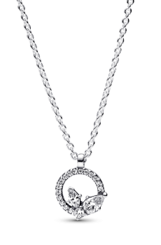 Намисто з круглою підвіскою "Блискучий гербарій"