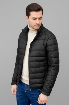 Мужская черная куртка-стограммовка SB-24252-black