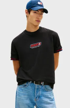 Мужская черная футболка VINTAGE LA Черный XL Tommy Jeans DM0DM22546