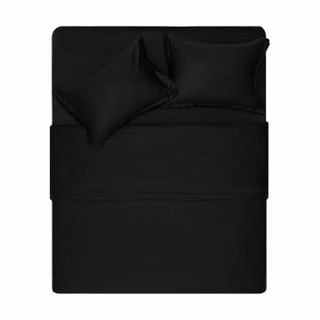 Простынь Ardesto Mix & Match Premium хлопок, сатин, черная, 180*240 см (ART1824FSL) Простынь Ardesto Mix & Match Premium хлопок, сатин, черная, 180*240 см (ART1824FSL)