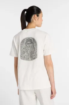 Женская белая футболка Lace Icon Белый XS New Balance WT61B1YBSST