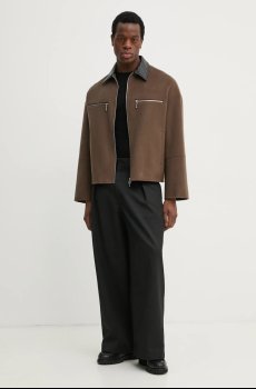 Шерстяная куртка-рубашка Nanushka MALACHI