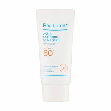 Солнцезащитный лосьон для лица Real Barrier Aqua Soothing Sun Lotion SPF 50+ PA++++, 50 мл Солнцезащитный лосьон для лица Real Barrier Aqua Soothing Sun Lotion SPF 50+ PA++++, 50 мл