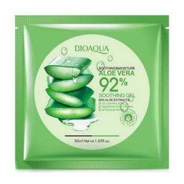 Успокаивающая тканевая маска для лица Bioaqua Soothing & Moisture Aloe Vera 92% с алоэ вера, 30 г Успокаивающая тканевая маска для лица Bioaqua Soothing & Moisture Aloe Vera 92% с алоэ вера, 30 г