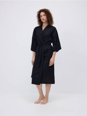Reserved - LADIES` DRESSING GOWN - чорний - 094EY-99X Reserved - LADIES` DRESSING GOWN - чорний - 094EY-99X