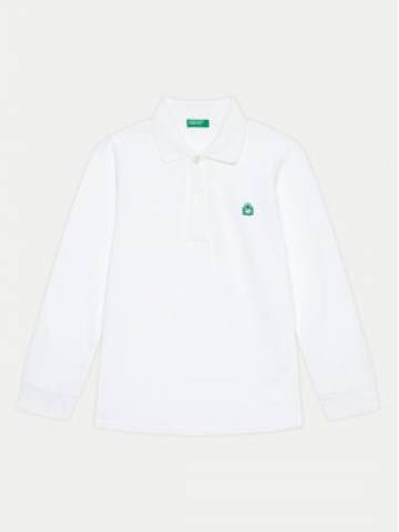 United Colors Of Benetton Поло 3089G3009 Білий Regular Fit United Colors Of Benetton Поло 3089G3009 Білий Regular Fit