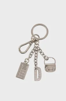 Женский серебристый брелок 1DR KEY Серебряный ONESIZE Diesel X10209 P6471