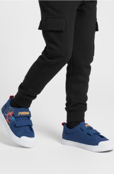 Кросівки зі шкіряною устілкою із сертифікатом «ЗДОРОВА СТОПА» Spider-Man - темно-синій