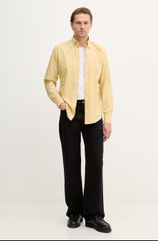 Хлопковая рубашка BOSS Orange