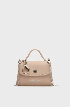 Женская пудровая кожаная сумка Розовый ONESIZE Lancaster 131-010-NUDECLAI