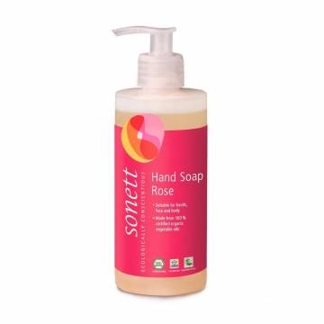 Органическое жидкое мыло для рук Sonett Rose Hand Soap Роза, 300 мл Органическое жидкое мыло для рук Sonett Rose Hand Soap Роза, 300 мл