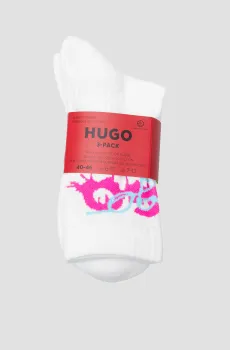 Мужские белые носки (3 пары) Белый 43-46 HUGO 50514954;100