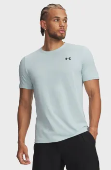 Мужская голубая футболка UA Vanish Elite Seamless SS Голубой L Under Armour 6010591-477