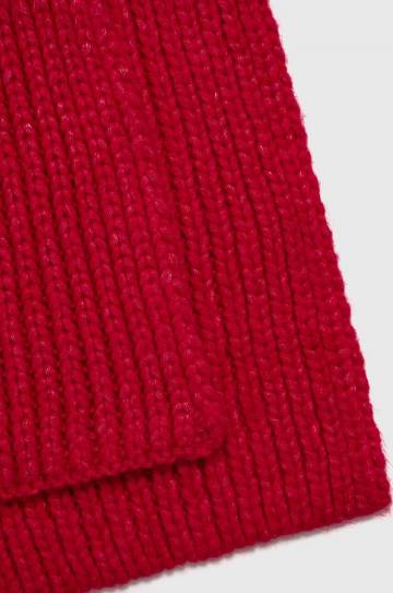 Шарф с примесью шерсти UGG цвет розовый однотонный Шарф с примесью шерсти UGG цвет розовый однотонный