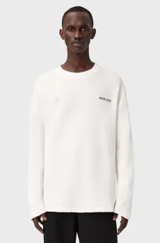 Мужской белый лонгслив EMBLEM Белый L AllSaints M003PE