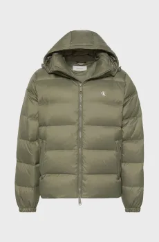 Мужской оливковый пуховик LS NYLN ZP OFF Оливковый M Calvin Klein Jeans LV04RG515G