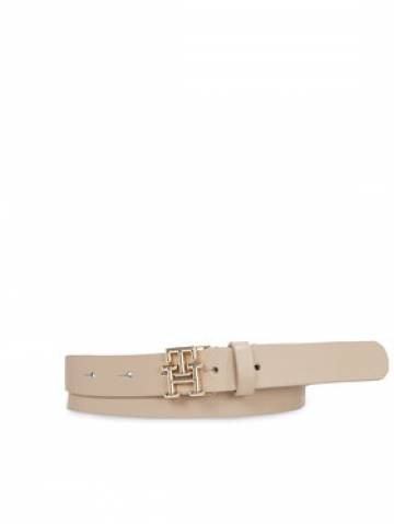 Tommy Hilfiger Жіночий ремінь Th Logo 2.5 AW0AW15901 Бежевий