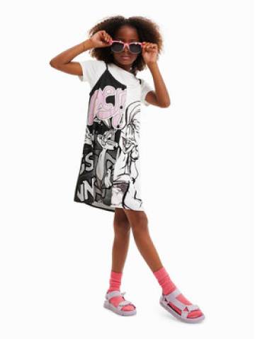 Desigual Повсякденна сукня 23SGVW03 Білий Regular Fit Desigual Повсякденна сукня 23SGVW03 Білий Regular Fit