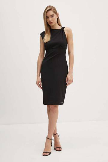 Платье Calvin Klein цвет чёрный midi прямое K20K207179 Платье Calvin Klein цвет чёрный midi прямое K20K207179
