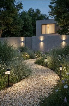 Сонячні LED ліхтарики 4 pack - чорний