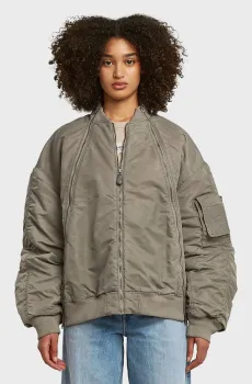 Женский серый бомбер Macro Серый M G-Star RAW D26977,D192