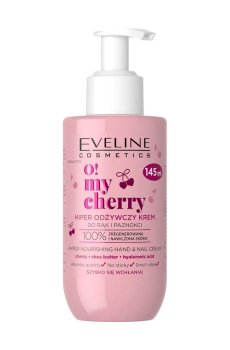 Гиперпитательный крем для рук и ногтей Eveline Cosmetics O! My Cherry Hyper Nourishing Hand & Nail Cream, 145 мл