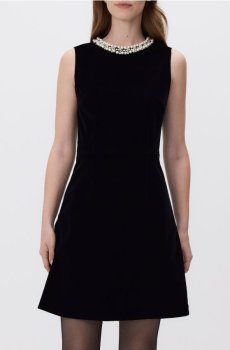 Reserved - Міні‑сукня з декоративними деталями - чорний - 982GA-99X