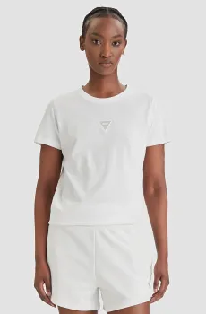 Женская белая футболка Белый M Guess W6GI10.K3025;G011