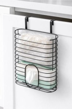 Підвісний металевий настінний органайзер - чорний