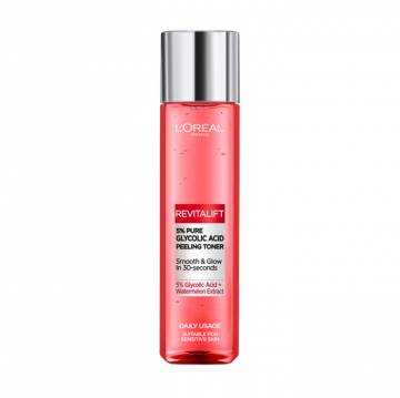 Тоник-пилинг для лица LOreal Paris Revitalift Glycolic Acid Peeling Toner для всех типов кожи, 180 мл Тоник-пилинг для лица LOreal Paris Revitalift Glycolic Acid Peeling Toner для всех типов кожи, 180 мл