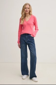 Хлопковый свитер United Colors of Benetton