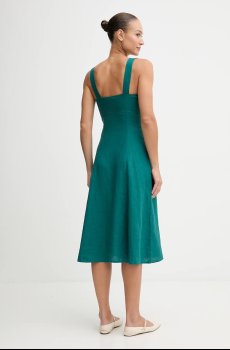 Льняное платье United Colors of Benetton