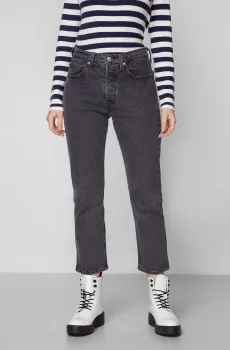 Женские черные джинсы 501® Straight Crop Черный 29-26 Levi’s® 36200;0111