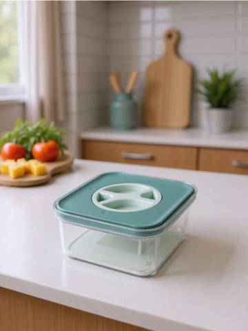 Контейнер для їжі з кришкою - light blue Контейнер для їжі з кришкою - light blue