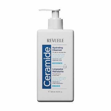 Увлажняющий очищающий гель для лица и тела Revuele Ceramide Hydrating Cleanser, 250 мл Увлажняющий очищающий гель для лица и тела Revuele Ceramide Hydrating Cleanser, 250 мл