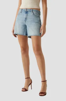 Женские голубые джинсовые шорты Голубой 27 Guess W5GD1A.D4K30;RSNS