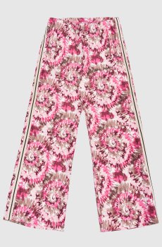Детские розовые брюки с эффектом тай-дай