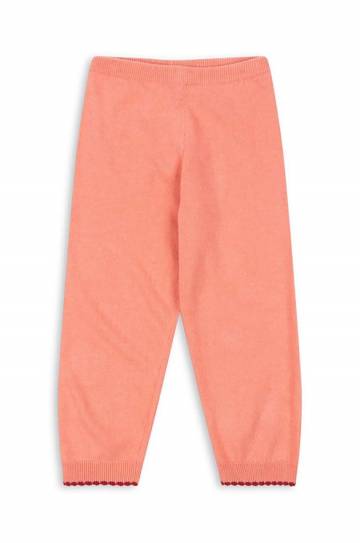 Детские спортивные штаны Konges Sløjd ALEXA KNIT PANTS цвет розовый однотонные KS101391 Детские спортивные штаны Konges Sløjd ALEXA KNIT PANTS цвет розовый однотонные KS101391