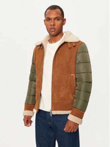 Bomboogie Шкіряна куртка JMMILKPGST4 Коричневий Regular Fit Bomboogie Шкіряна куртка JMMILKPGST4 Коричневий Regular Fit