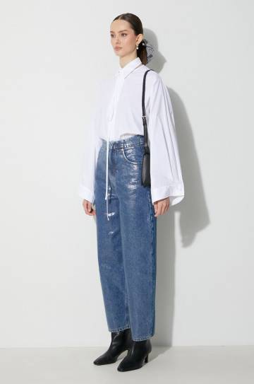 Джинсы MM6 Maison Margiela Pants 5 Pockets женские высокая посадка S62LB0155 Джинсы MM6 Maison Margiela Pants 5 Pockets женские высокая посадка S62LB0155