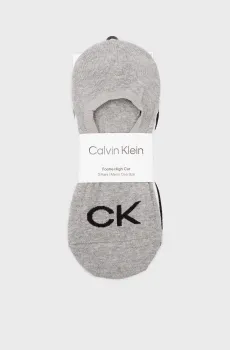 Мужские следы (3 пары) CK MEN FOOTIE HIGH CUT 3P LOGO Разноцветный ONESIZE Calvin Klein 701218723