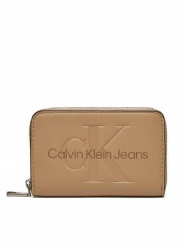 Calvin Klein Jeans Мале жіноче портмоне Zip Around Mono K60K612255 Бежевий Calvin Klein Jeans Мале жіноче портмоне Zip Around Mono K60K612255 Бежевий