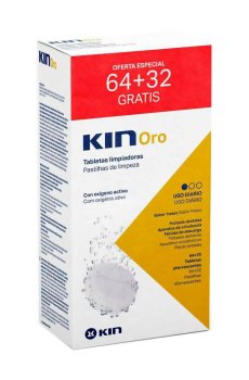 Очищающие таблетки для зубных протезов Kin Oro, 64+32 шт