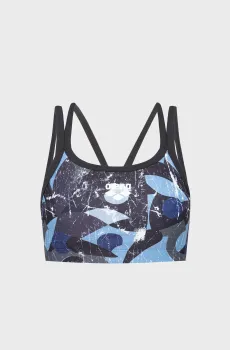 Женский топ с узором BRA Разноцветный M Arena 005719-575