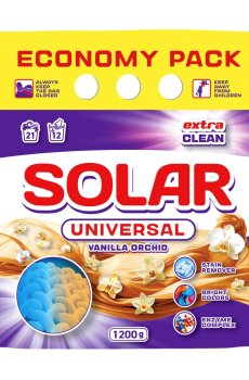 Стиральный порошок Solar Universal Vanilla Orchid, 21 стирка, 1.2 кг
