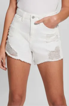 Женские белые джинсовые шорты Белый 24 Guess W4GD74.D5EN0;F0E1