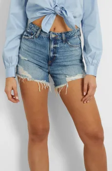 Женские синие джинсовые шорты Синий 24 Guess W4GD74.D5BO0;MSM1